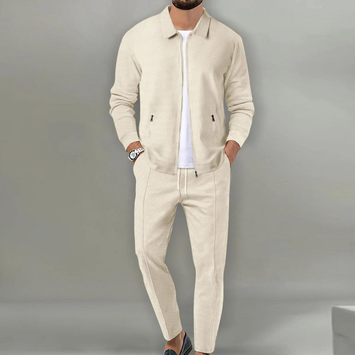 Zip-Up Tracksuit Set front view